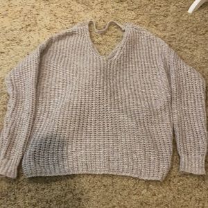 Pull over gathered sweater for women